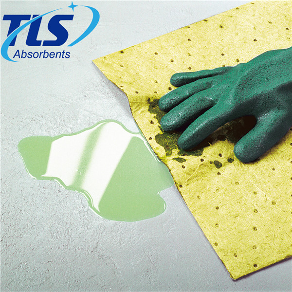 Yellow Hazmat Chemical Spill Absorbent Sheets China Manufacturers TLS 