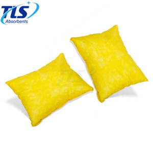 20cm x 25cm Hazchem Absorbent Pillows Yellow Quickly Soak Up Acids
