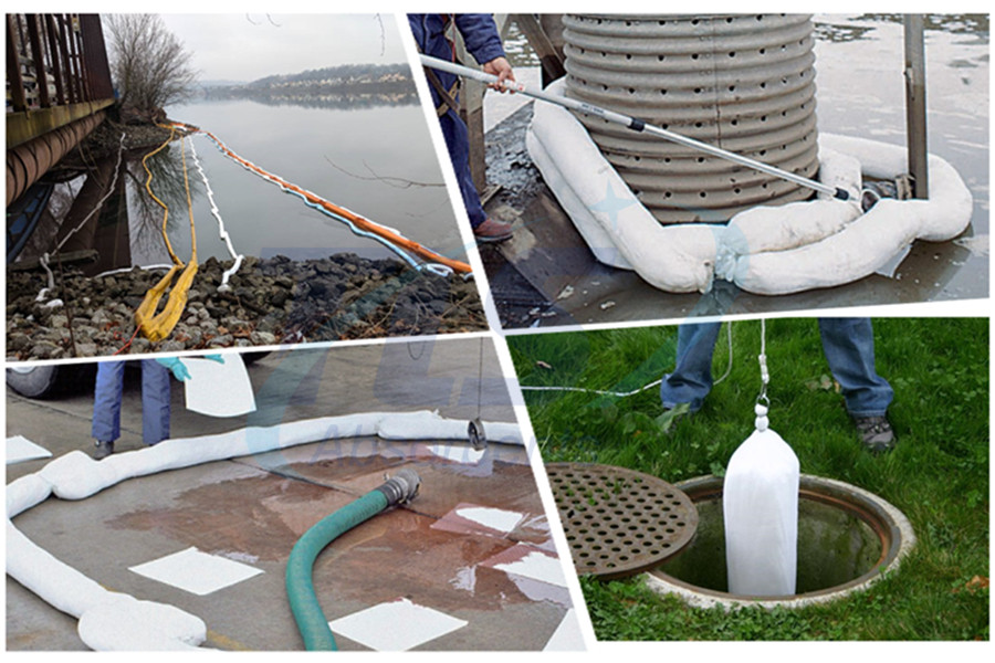 20CM x 3M 305L High Absorbency Industrial Oil Only Absorbent Socks