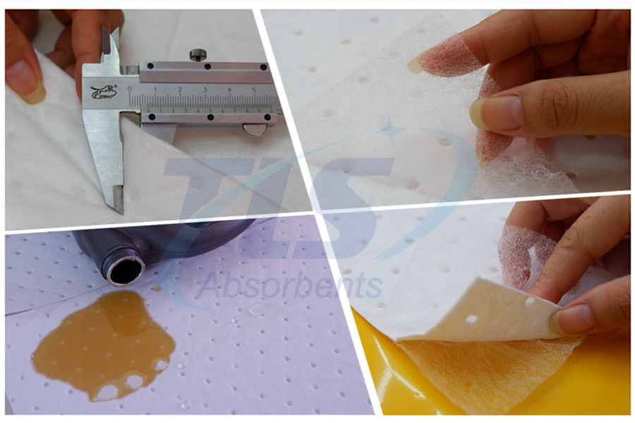 White Absorbent Pads For Oil Spills