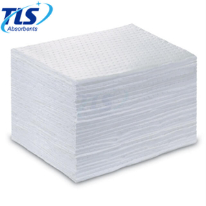 40cmx50cmx3mm Perforated White Oil Absorbent Pads
