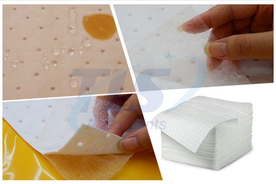 2.5mmx40cmx50cm Perforated Oil Only Absorbent Sheets B