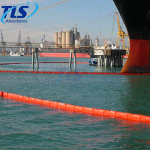 PVC Permanent Orange Fence Boom Beach For Oil Containment On Water